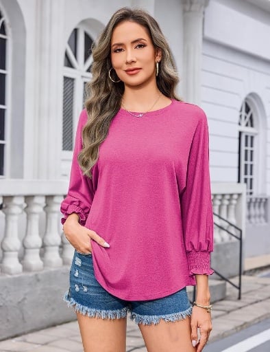 3/4 Long Sleeve Tops Deal