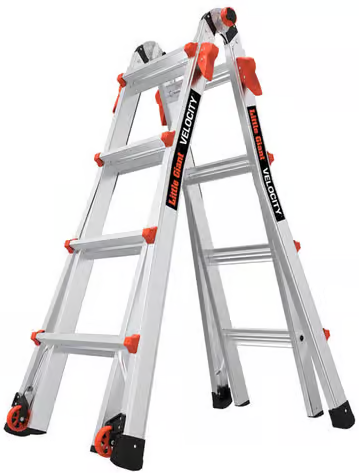 Little Giant Velocity 17 ft. H Aluminum Telescoping Multi-Position Ladder Type IA 300 lb. capacity Deal
