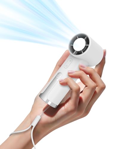 OidoZac Mini 100-Speed Rechargeable Handheld Fan w/ Digital Display Deal