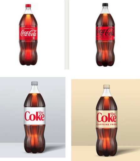 Coke/Diet Coke/CoOke Zero 2L Bottles 3-Pack