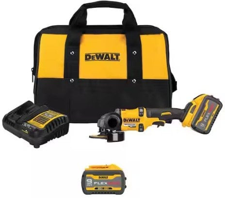 DeWalt FLEXVOLT 60V MAX 4-1/2 in.-6 in. Grinder Kit with (2) 9 Ah Batteries Deal