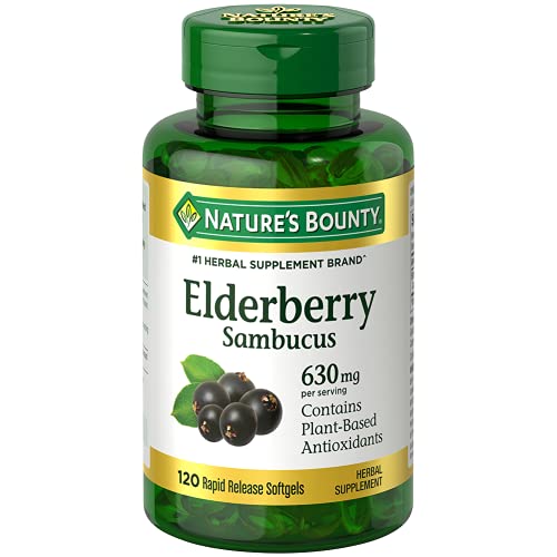 Nature's Bounty Elderberry Sambucus Softgels 120-Count Deal