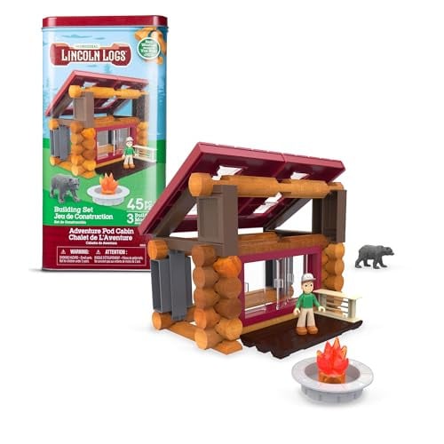 Lincoln Logs Adventure Pod Cabin, 45 pieces
