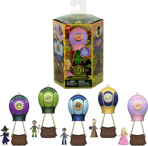 Universal Pictures Wicked Ozian Balloons Reveal Toy with Cart, Small Doll & 7 Accessories
