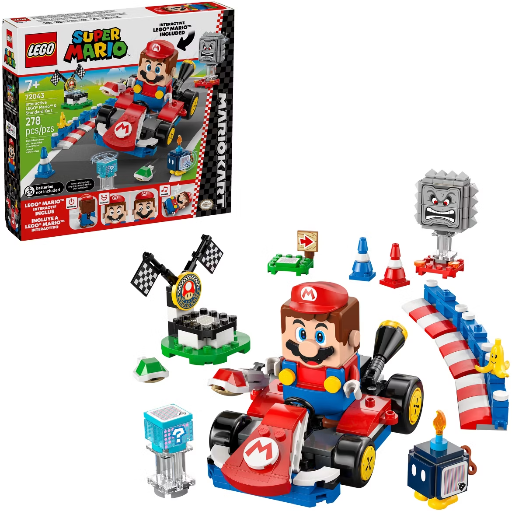 278-Piece LEGO Super Mario Interactive LEGO Mario & Kart