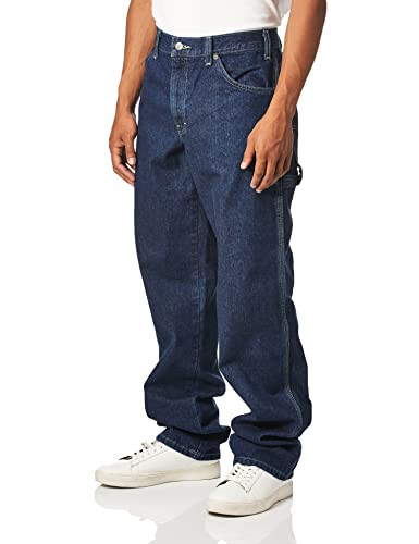 Dickies Men's Relaxed-Fit Carpenter Jeans (Indigo Blue)