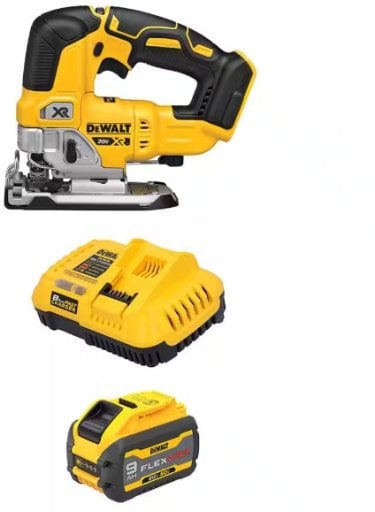 DEWALT 20V MAX XR Cordless Brushless Jigsaw with FLEXVOLT 9.0Ah Battery and Charger Deal