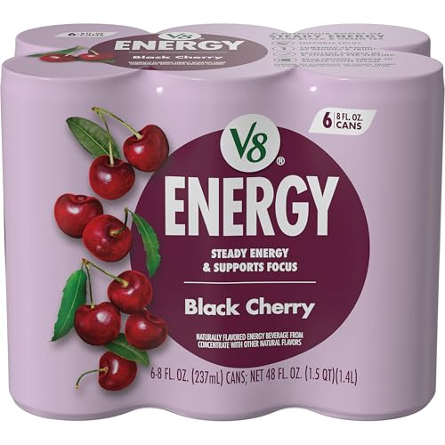 V8 Energy Drink Black Cherry (7 Cases of 6)