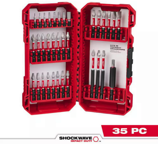 Milwaukee SHOCKWAVE Impact Duty Alloy Steel Screw Driver Bit Set (35-Piece) Deal