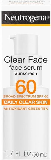 Neutrogena Clear Face Serum Sunscreen w/ Green Tea (SPF 60+) 1.7-fl-oz