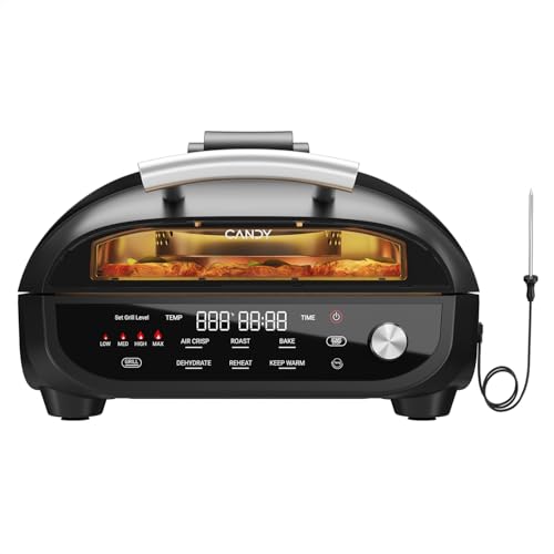 Candy Indoor Grill & Air Fryer with Ceramic Accessories, 5.2 QT Deal