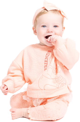 Baby Girls 2 or 3-Piece Barbie Hello Kitty Minnie Mouse Stitch Winnie the Pooh Graphic Tulle Sweatshirt and Printed Leggings