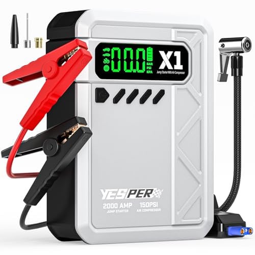YESPER Jump Starter with Air Compressor 2000A 150PSI Deal