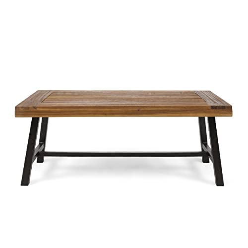 Christopher Knight Home Carlisle Outdoor Acacia Wood Coffee Table 27"Dx46"Wx18"H Deal