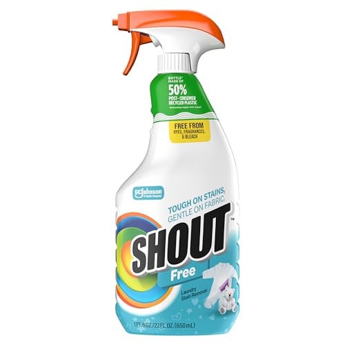 Shout Free Laundry Stain Remover Spray, Active Enzyme Formula, 22oz Deal