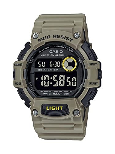 Casio TRT110H Digital Watch – 100M WR, Mud & Low Temp Resistant, LED, Stopwatch, Dual Time, 10-Year Battery