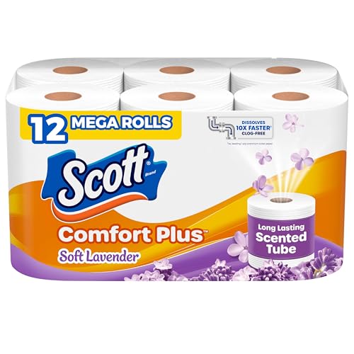 12-Pack Scott ComfortPlus Toilet Paper Mega Rolls (Soft Lavender) Deal