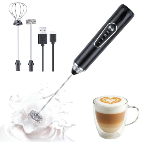 Rechargeable Milk Frother Handheld Wand Deal