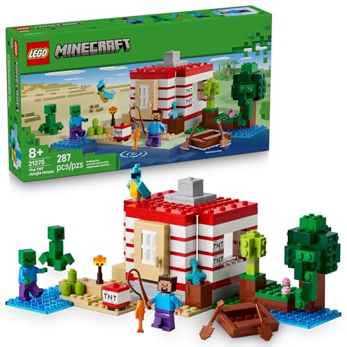 LEGO Minecraft - The TNT Jungle House (21275, 287-Piece) Deal