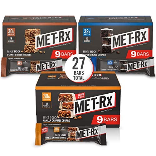 MET-Rx Big 100 Colossal Protein Bars, Variety Pack, 3.52 oz, 27 Bars Deal