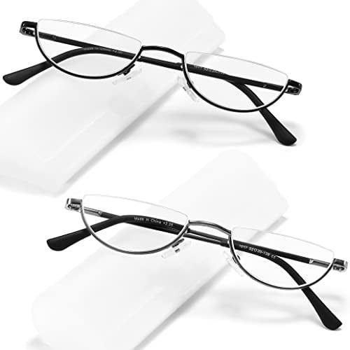 Toveen Half Lens Reading Glasses 2-Pack