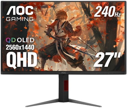 AOC Q27G4ZDR 27" QD OLED 2K QHD 240Hz Gaming Monitor