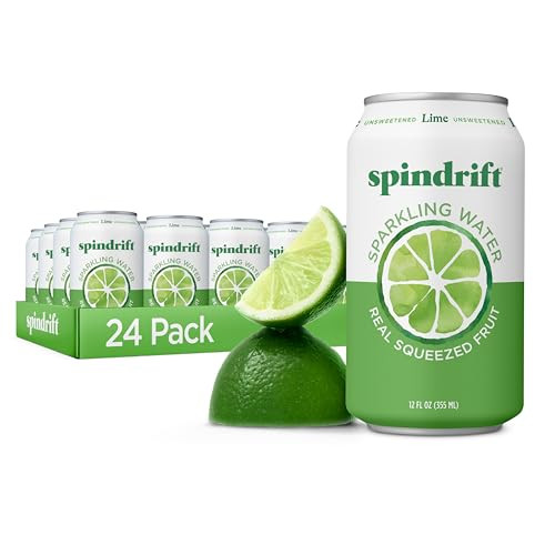 24-Pack 12-Oz Spindrift Sparkling Water (Lime Flavor)