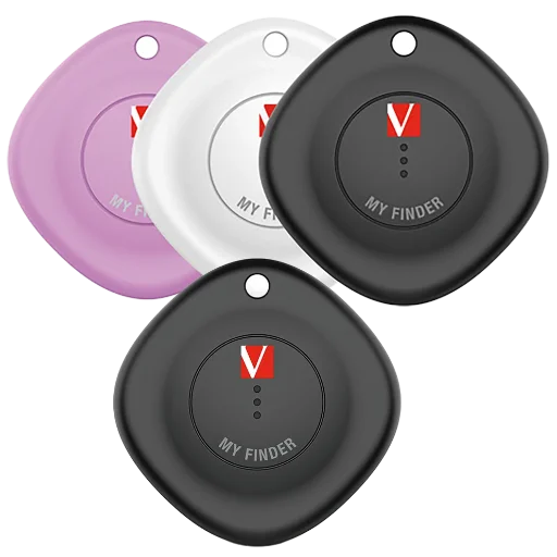 Verbatim My Finder Bluetooth Coin Tracker w/Keyring 4-Pack Deal