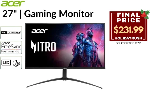 Acer Nitro 27" 4K UHD 160Hz LED Gaming Monitor