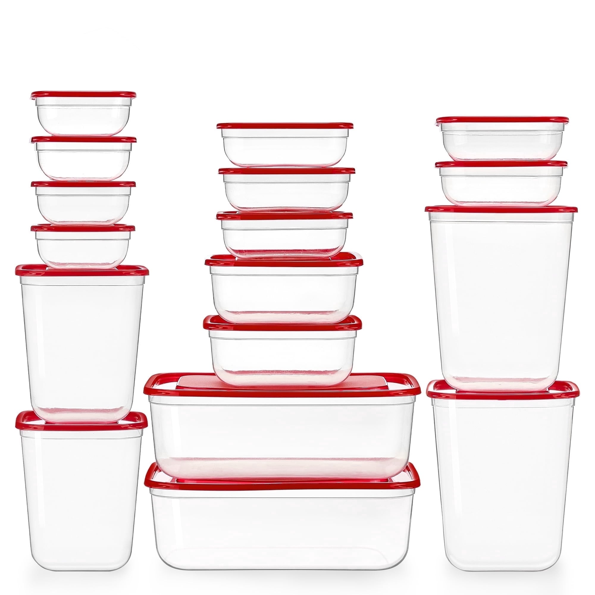 Vtopmart 34-Piece Plastic Food Storage Containers with Lids Set