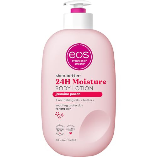 16oz eos Shea Better 24 Hour Moisture Body Lotion (Jasmine Peach)
