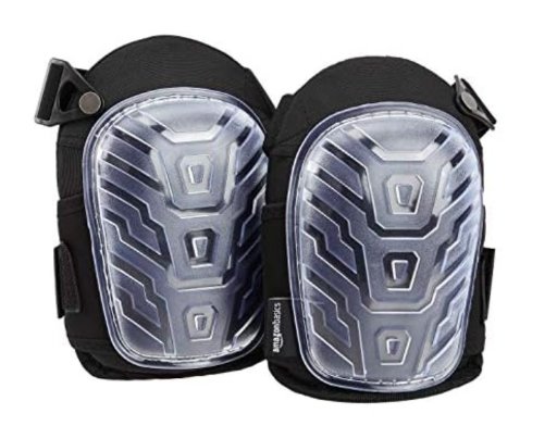 Amazon Basics Professional Gel Cushion Knee Pads (Clear)