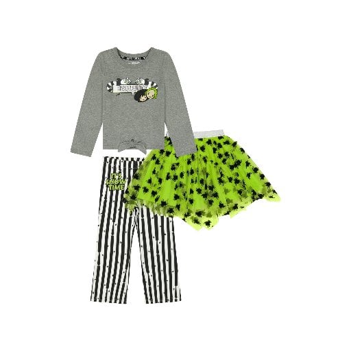 Beetlejuice Toddler Girls 3-Piece Skirt Set, Sizes 12M-5T