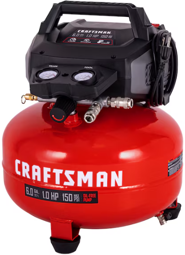 CRAFTSMAN 6-Gallon Portable Electric 150 PSI Pancake Air Compressor