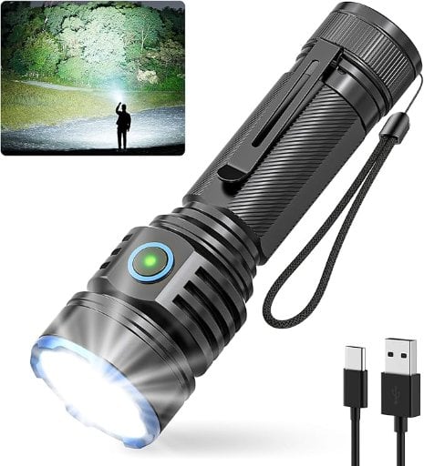 RECHOO X7 Pro 2000Lm USB-C Rechargeable Flashlight