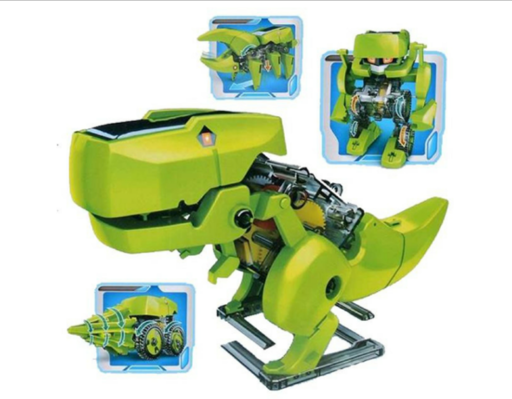 DIY 4-In-1 Solar-Powered Models (Robot, Dinosaur, Insect or Drill)