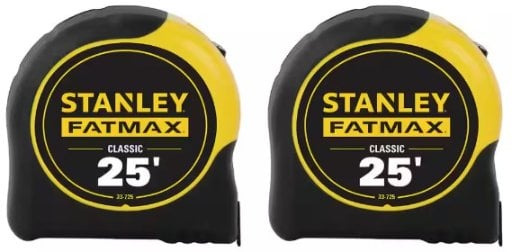Stanley 25ft FATMAX Measuring Tapes 2-Pack