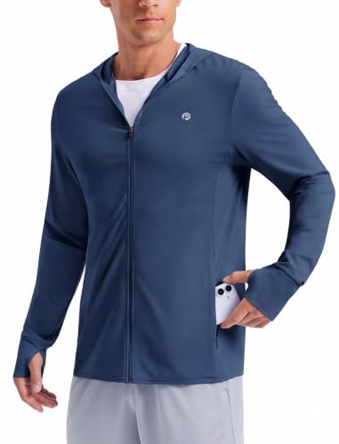 Mens UPF50+ Full Zip Up Hoodies