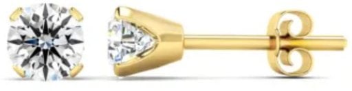 1/2 Carat Natural Stud Earrings in White/Yellow Gold Deal