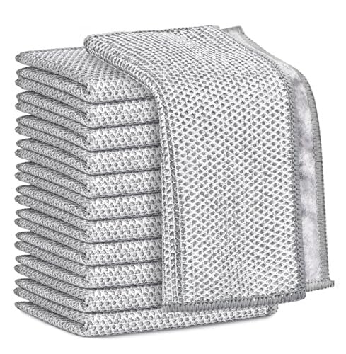 AIDEA Non-Scratch Wire Dishcloth Cleaning Pads 12-Pack