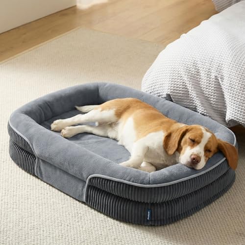 Bedsure 360° Oval Bolster Orthopedic Dog Bed 30x20x6.5 Deal