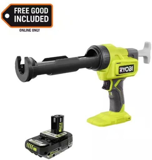 Ryobi ONE+ 18V Cordless 10 oz. Caulk & Adhesive Gun with 2.0Ah Battery Deal