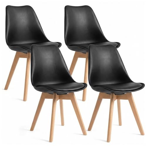 CangLong Dining Chairs Mid Century Modern Dining Chair 4-Count Deal