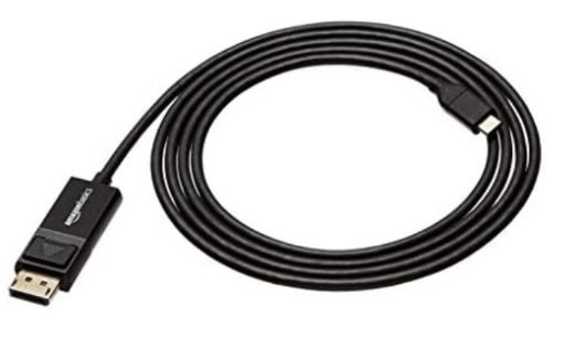 Amazon Basics 6' Bi-Directional USB-C to DisplayPort Cable (Black)