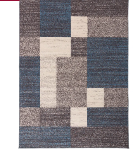 Wrought Studio Allyne Geometric Tufted Non-Slip Rubberback Rectangle Area Rug 5'3" x 7'3"