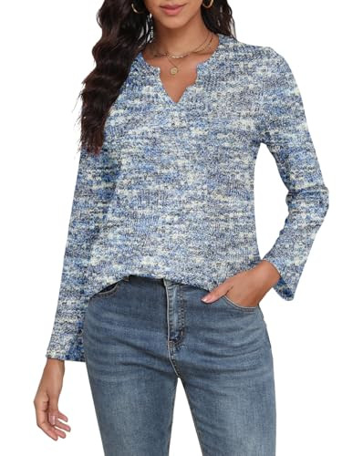 Women's Long Sleeve Henley Shirts