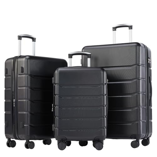 Olixis Hardside Luggage Set w/ Spinner Wheels (Expandable, 3 Colors, 20/24/28)