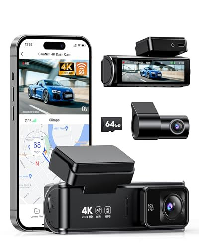 4K Dash Cam Front and Rear