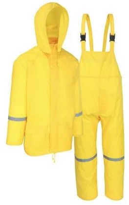 Safety Works 3-Piece Men's 3XL Yellow Rain Suit 6-Pack