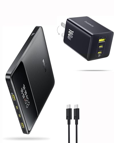 Baseus 100W USB C Charger Block 3-Port with 100W 20000mAh Portable Charger Deal